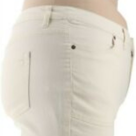 NWT LIZ CLAIBORNE JACKIE BOOT CUT JEAN 20P VANILLA - Picture 4 of 11